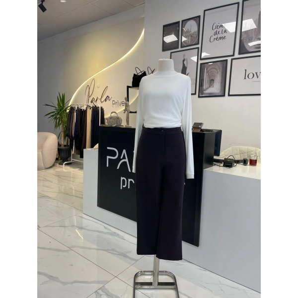 Sentez Lastikli Tek Düğme Pantolon