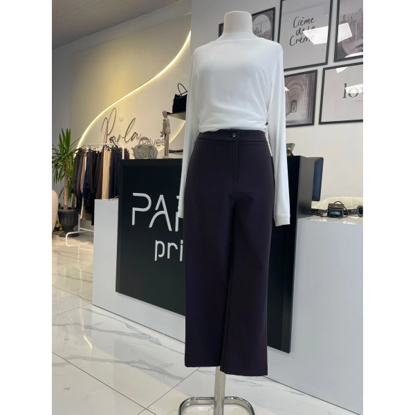 SENTEZ LASTİKLİ TEK DÜĞME PANTOLON