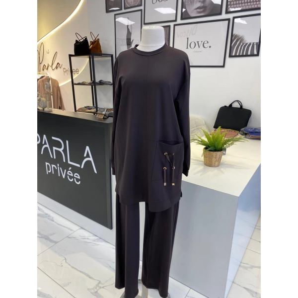 NUSS İP DETAYLI SPOR TAKIM