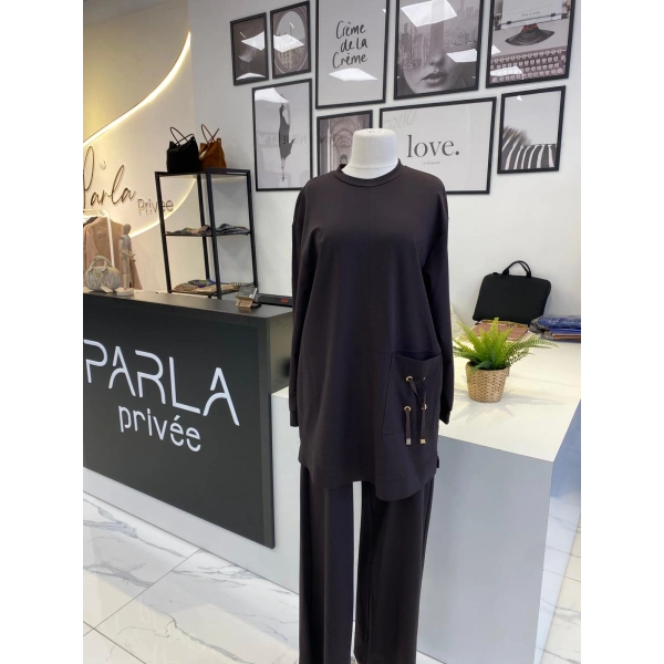 NUSS İP DETAYLI SPOR TAKIM