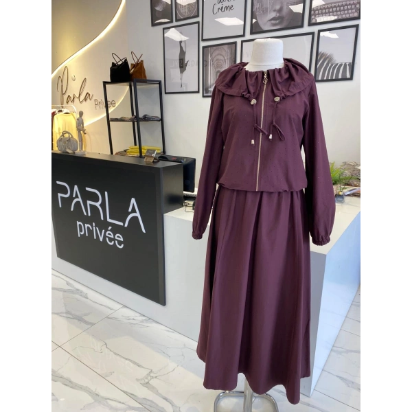 OTTO DESİGEN TAŞLI ETEKLİ TAKIM