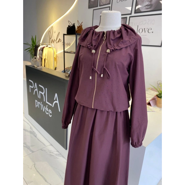 OTTO DESİGEN TAŞLI ETEKLİ TAKIM