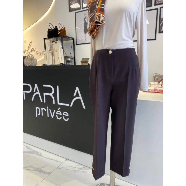SENTEZ PARADİSE PAÇASI DÜĞMELİ PANTALON