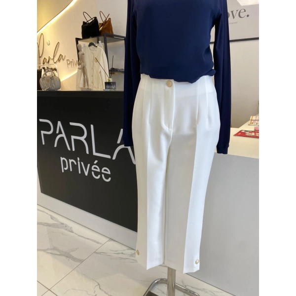 Sentez Paradise Paçası Düğmeli Pantolon