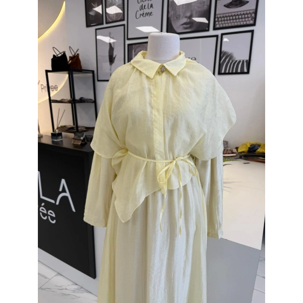 PARLA BELİ LASTİKLİ ŞAL DETAYLI TAKIM