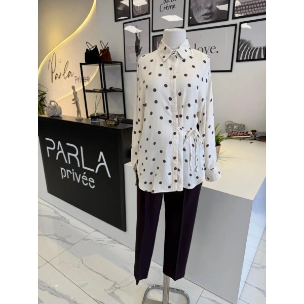 PARLA PUANTİYELİ GÖMLEK