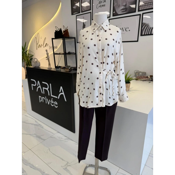 PARLA PUANTİYELİ GÖMLEK