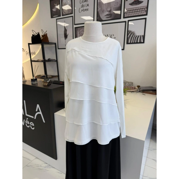 PARLA ÇAPRAZ KAT KAT BLUZ