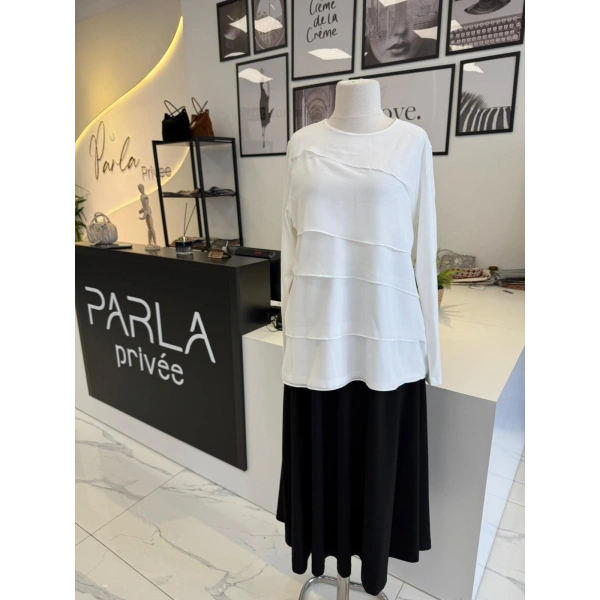 PARLA ÇAPRAZ KAT KAT BLUZ