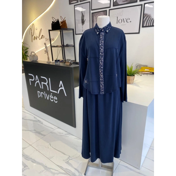 TAŞLI MODAL ETEKLİ TAKIM