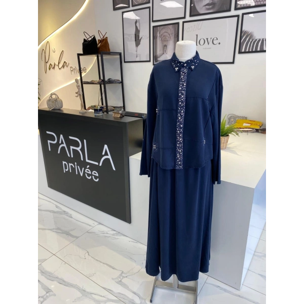 TAŞLI MODAL ETEKLİ TAKIM