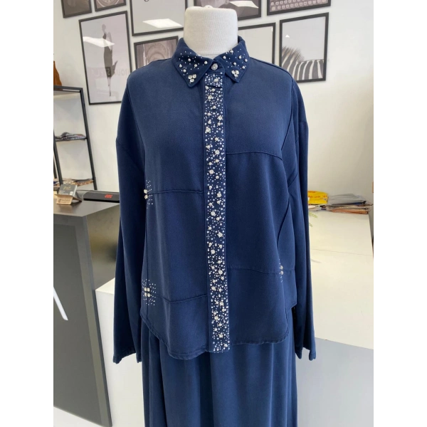 TAŞLI MODAL ETEKLİ TAKIM