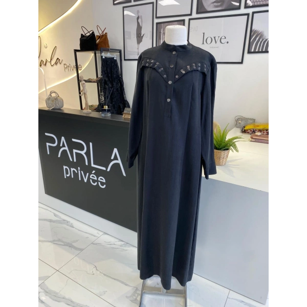 Nuss Zımba Detaylı Elbise