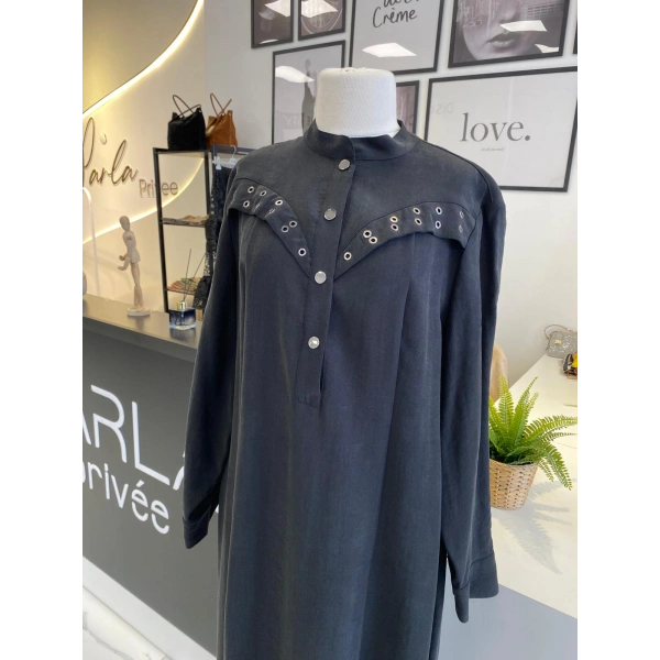 Nuss Zımba Detaylı Elbise