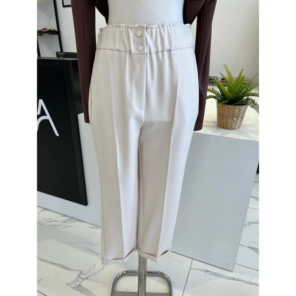 Sentez Beli Lastikli Pantolon