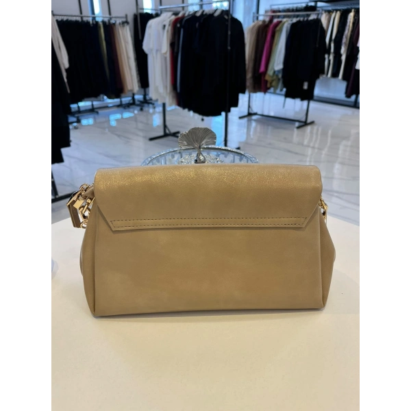 Sisley Gold Zincir Askılı Omuz Çantası