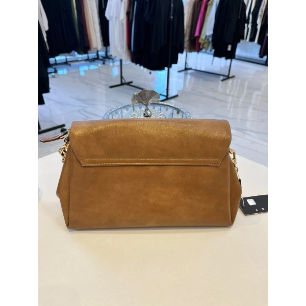 Sisley Gold Zincir Askılı Omuz Çantası