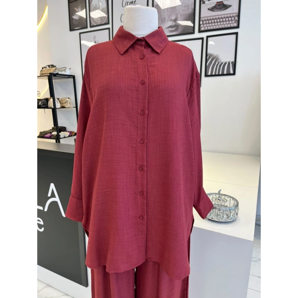 Merwish Bordo Malibu Takım