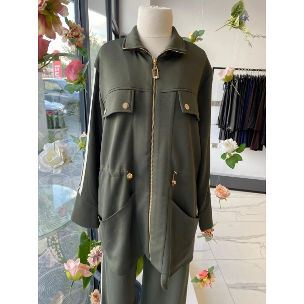 Nuss Beli Büzgülü Spor Pantolon Takım
