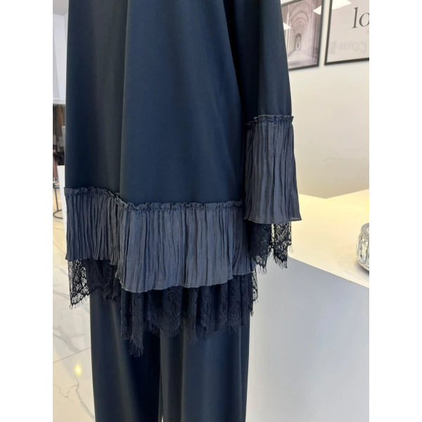 Nurcan Çetin Dantel Detaylı Pantolon Takım