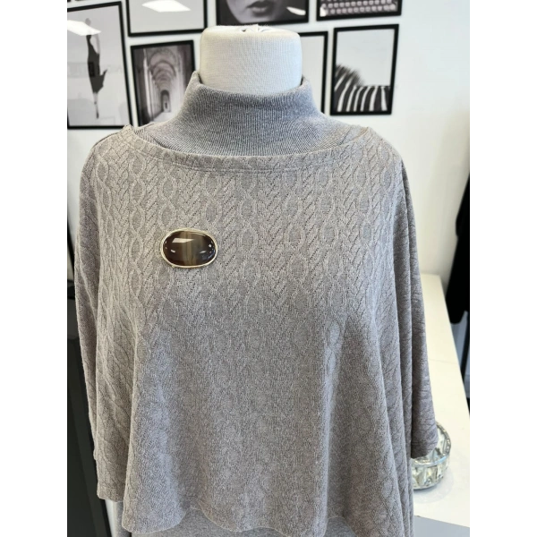 Orhan Store Pelerinli Desenli Pantolon Takım