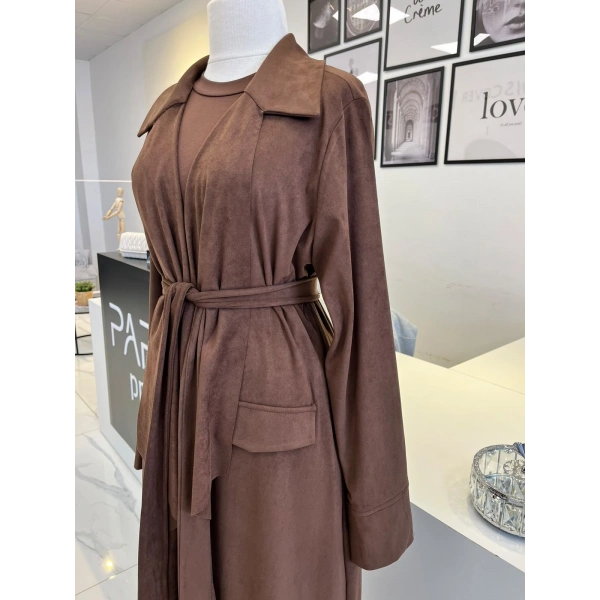Orhan Store Nakış Detaylı Süet Kap