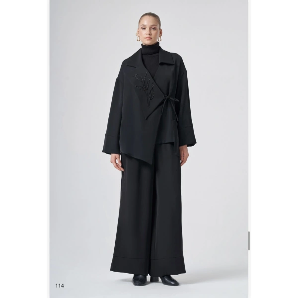 Nuss Nakış Detaylı Ceket & Pantolon Takım