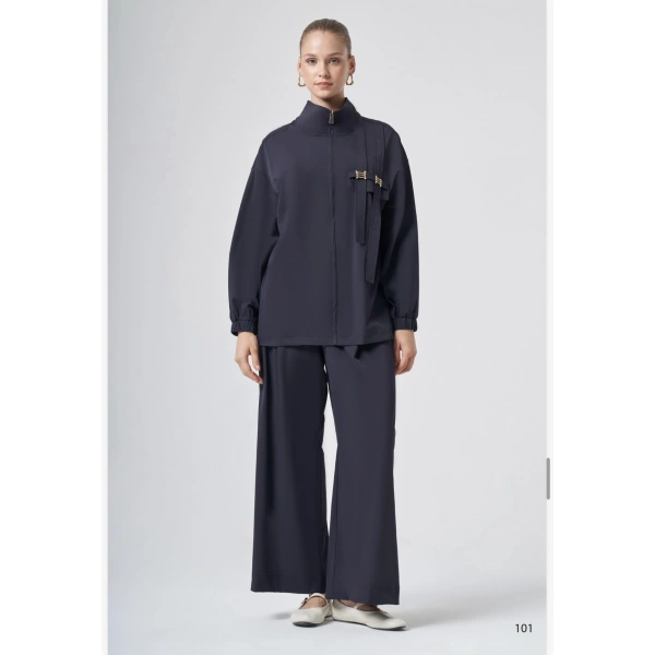 Nuss Gold Detaylı Pantolon Takım