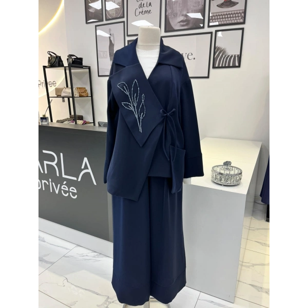 Nuss Nakış Detaylı Ceket & Pantolon Takım