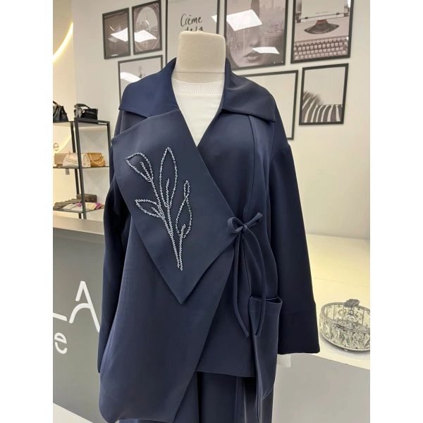 Nuss Nakış Detaylı Ceket & Pantolon Takım