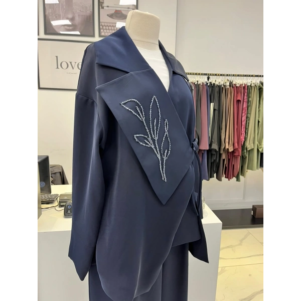 Nuss Nakış Detaylı Ceket & Pantolon Takım