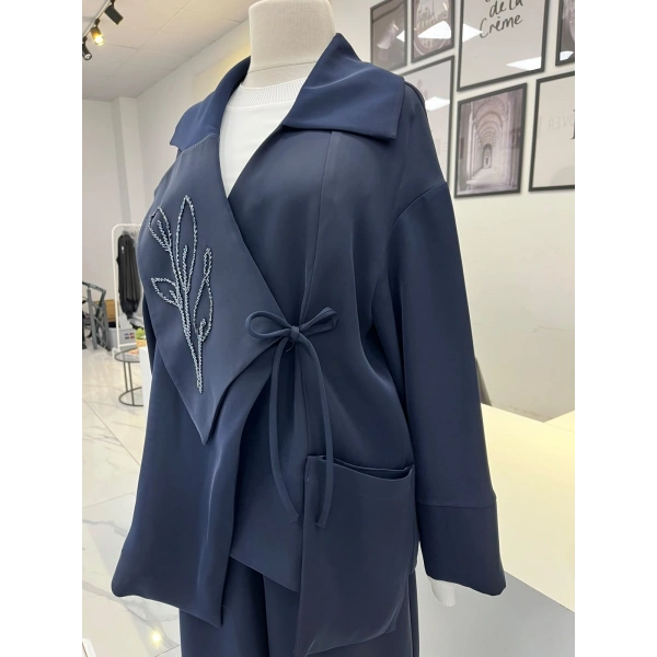 Nuss Nakış Detaylı Ceket & Pantolon Takım