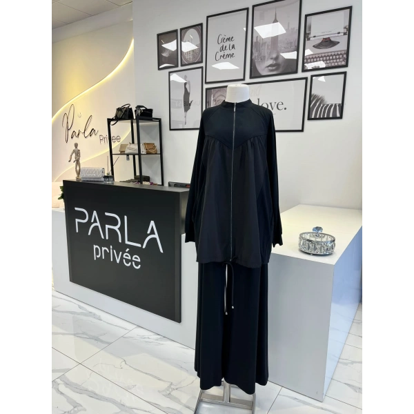 Nurcan Çetin Fermuar Detaylı Pantolon Takım