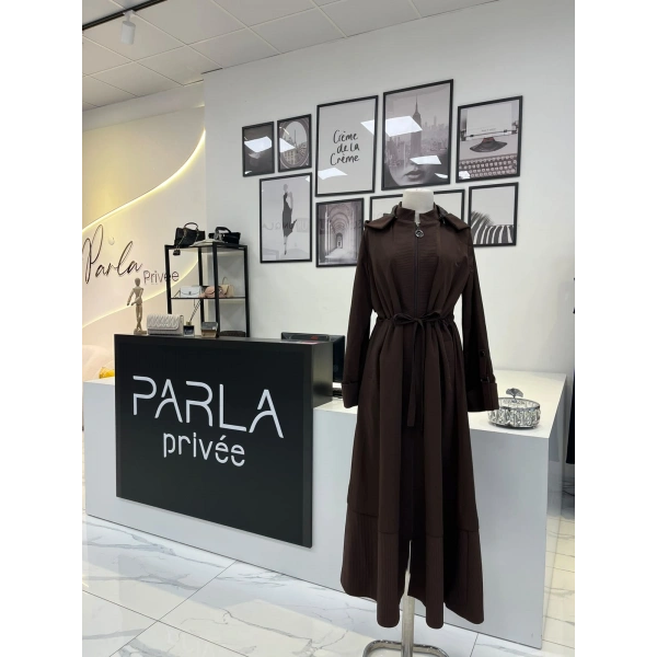 Orhan Store Beli Büzgülü Kahve Kap