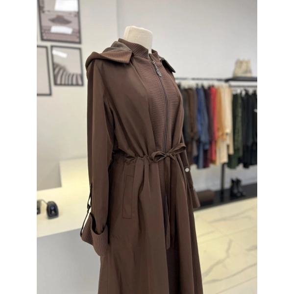 Orhan Store Beli Büzgülü Kahve Kap