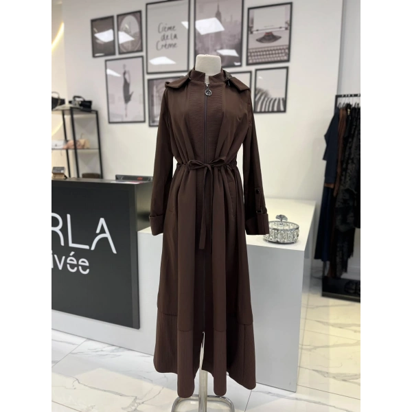 Orhan Store Beli Büzgülü Kahve Kap
