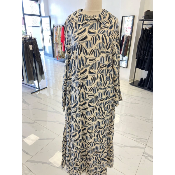 ALLDAY ROBALI KUŞAKLI BÜYÜK BEDEN ELBİSE