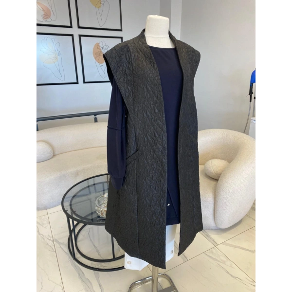 DULE BÜYÜK BEDEN KAPİTONE YELEK