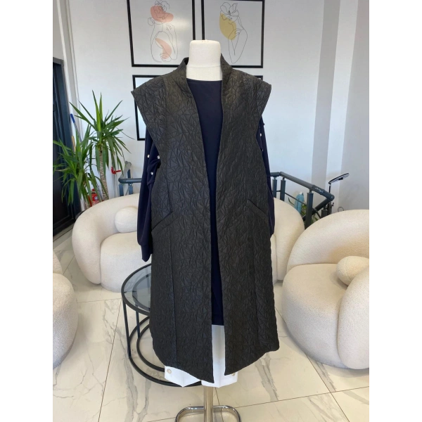 DULE BÜYÜK BEDEN KAPİTONE YELEK