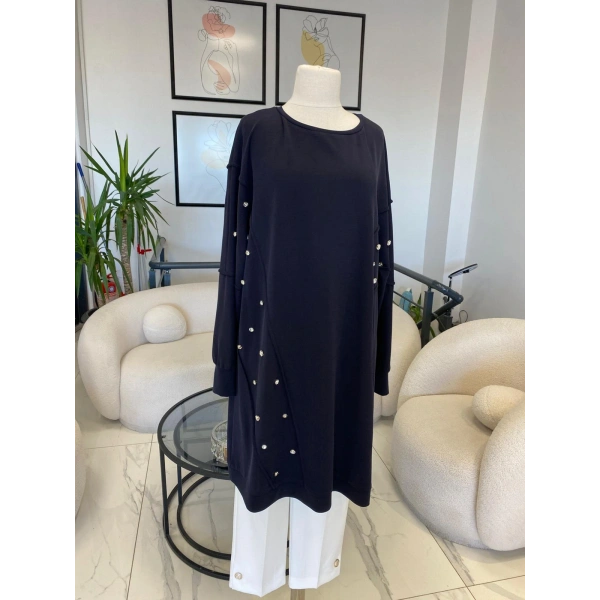 DULE BÜYÜK BEDEN TAŞLI TUNİK