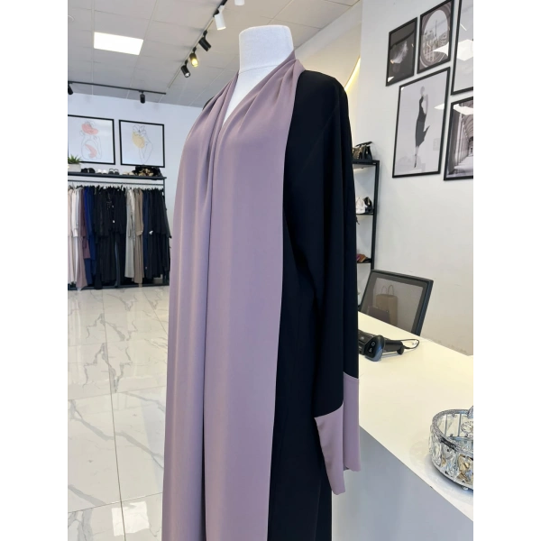 Heja Ab Çift Renk Abaya ve Şalı