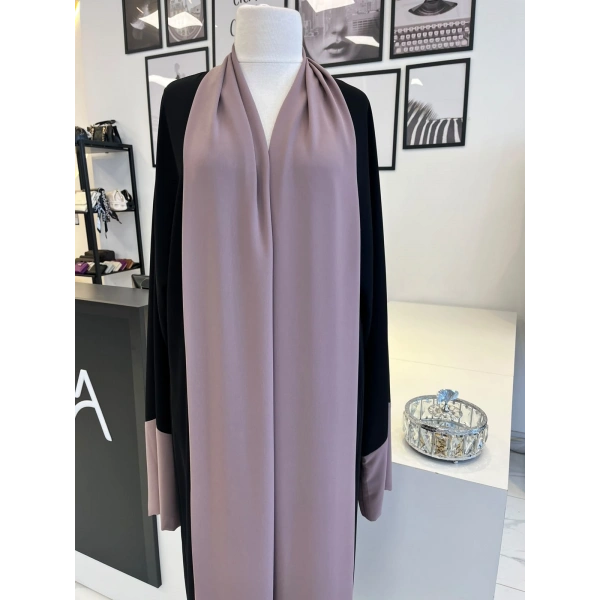 Heja Ab Çift Renk Abaya ve Şalı