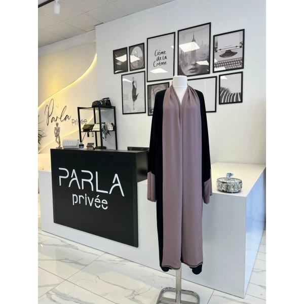Heja Ab Çift Renk Abaya ve Şalı