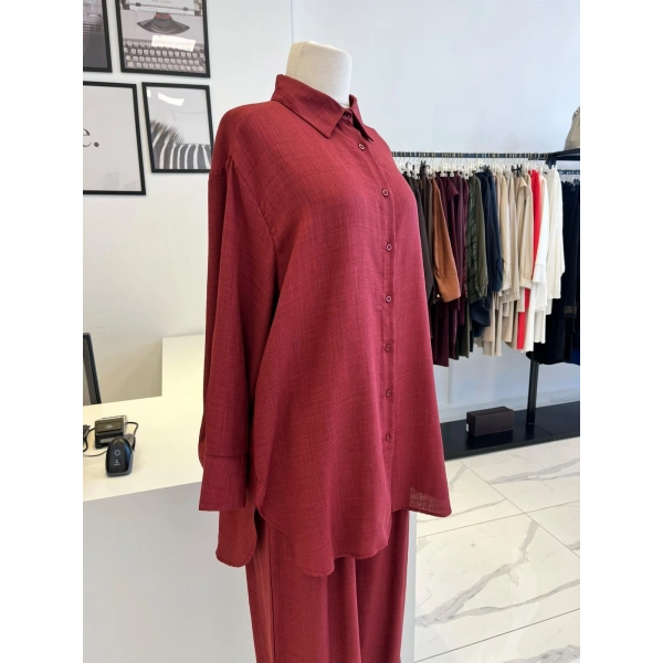 Merwish Bordo Malibu Takım