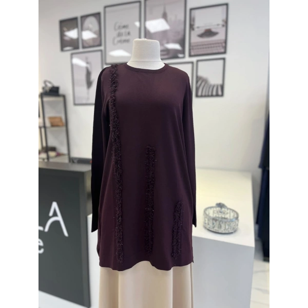 Missa Triko Akış Karadut Tunik