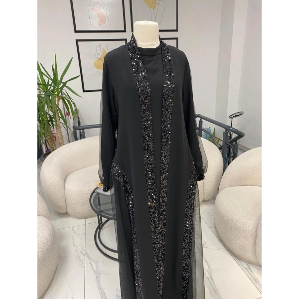 NURCAN ÇETİN ABAYlLI ELBİSE