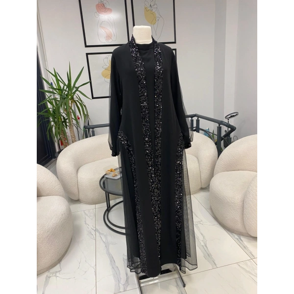 NURCAN ÇETİN ABAYlLI ELBİSE