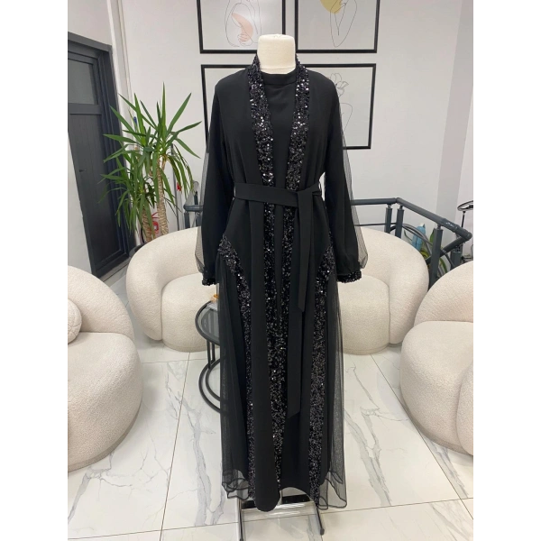 NURCAN ÇETİN ABAYlLI ELBİSE