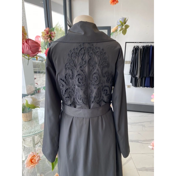 NURCAN ÇETİN ANTRASİT TRENÇ