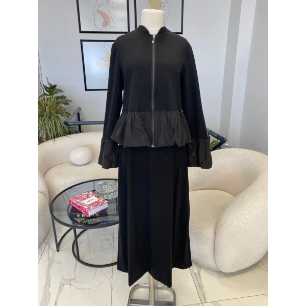 NURCAN ÇETİN BALON DETAYLI ETEKLİ TAKIM